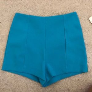 Teal high waisted shorts size XS